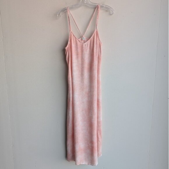 Aerie tie dye pink summer beach cover up midi dress - Picture 1 of 6